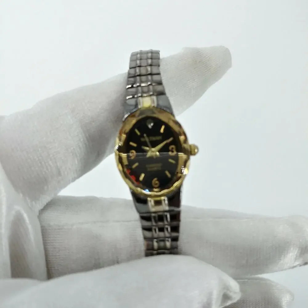 Waltham Diamond Womens Wristwatch Quartz Stainless Steel Back Japan Movt.